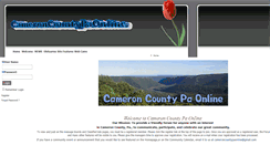 Desktop Screenshot of cameroncountypa.net