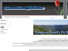 Tablet Screenshot of cameroncountypa.net